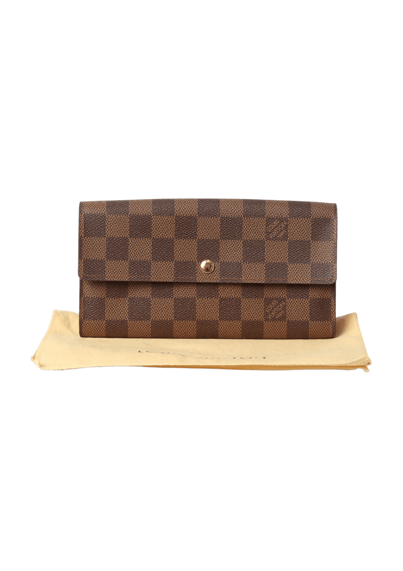 DAMIER ÉBÈNE SARAH WALLET