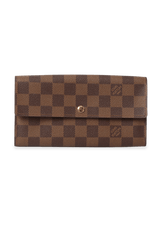 DAMIER ÉBÈNE SARAH WALLET