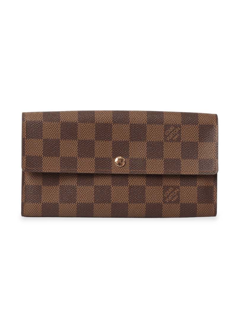 DAMIER ÉBÈNE SARAH WALLET