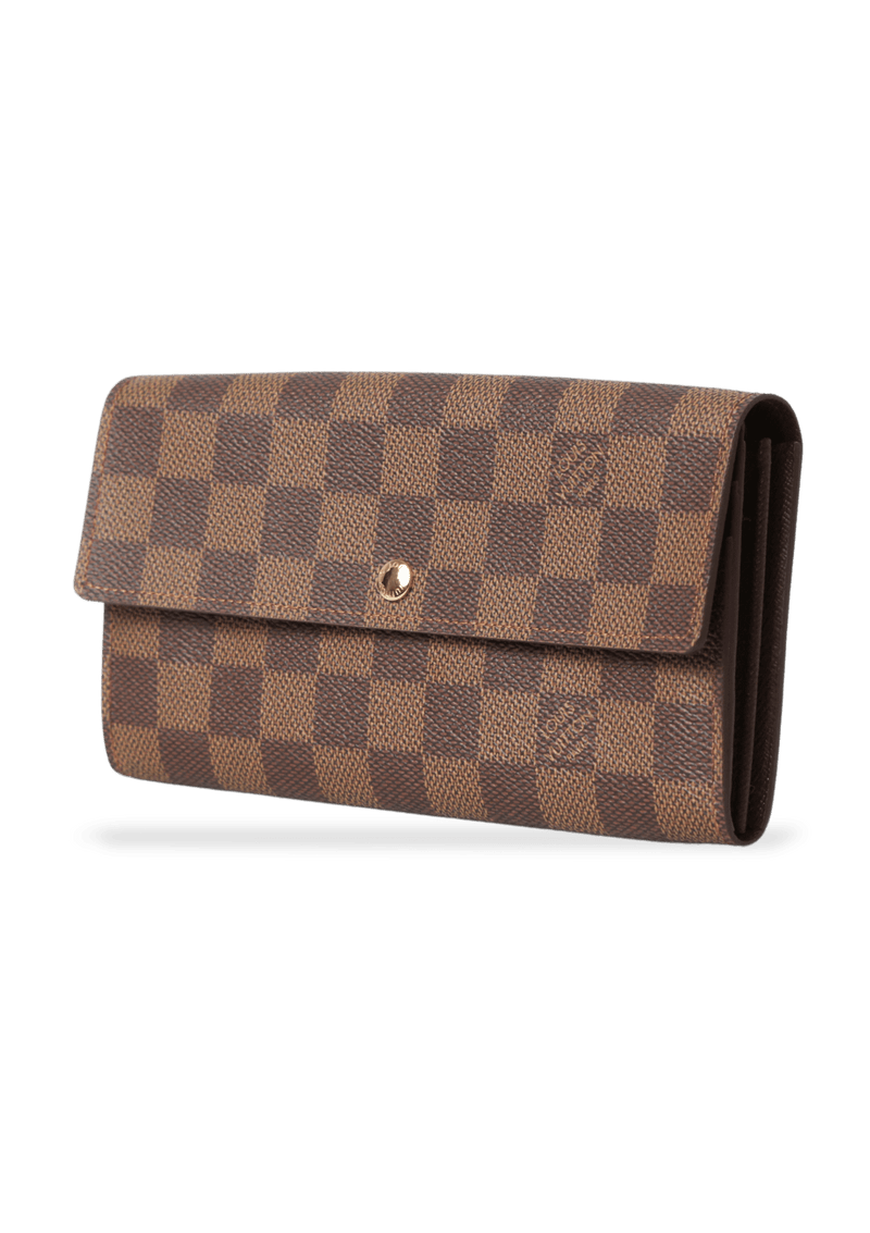 DAMIER ÉBÈNE SARAH WALLET