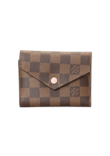 DAMIER ÉBÈNE VICTORINE WALLET