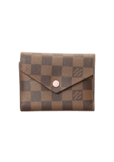 DAMIER ÉBÈNE VICTORINE WALLET