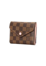 DAMIER ÉBÈNE VICTORINE WALLET