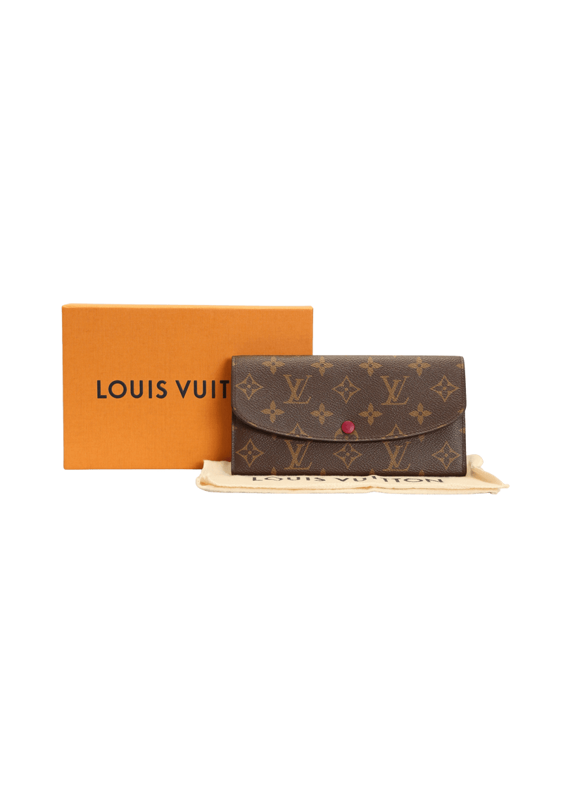 Louis Vuitton M60136 Red Long Emilie Wallet