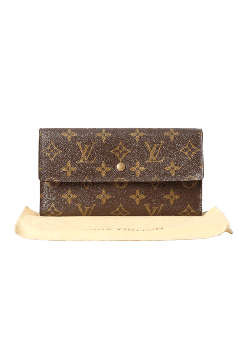 MONOGRAM SARAH TRIFOLD WALLET