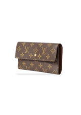 MONOGRAM SARAH TRIFOLD WALLET