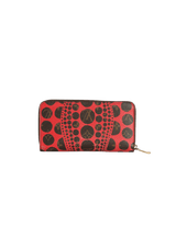 x YAYOI KUSAMA PUMPKIN DOTS ZIPPY WALLET