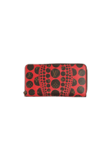 x YAYOI KUSAMA PUMPKIN DOTS ZIPPY WALLET