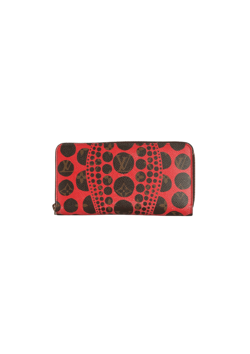 x YAYOI KUSAMA PUMPKIN DOTS ZIPPY WALLET