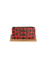 x YAYOI KUSAMA PUMPKIN DOTS ZIPPY WALLET