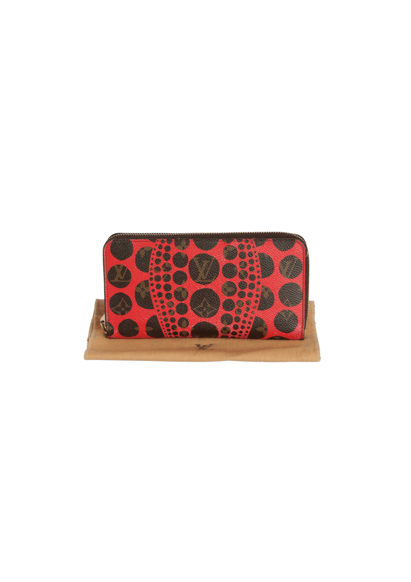 x YAYOI KUSAMA PUMPKIN DOTS ZIPPY WALLET