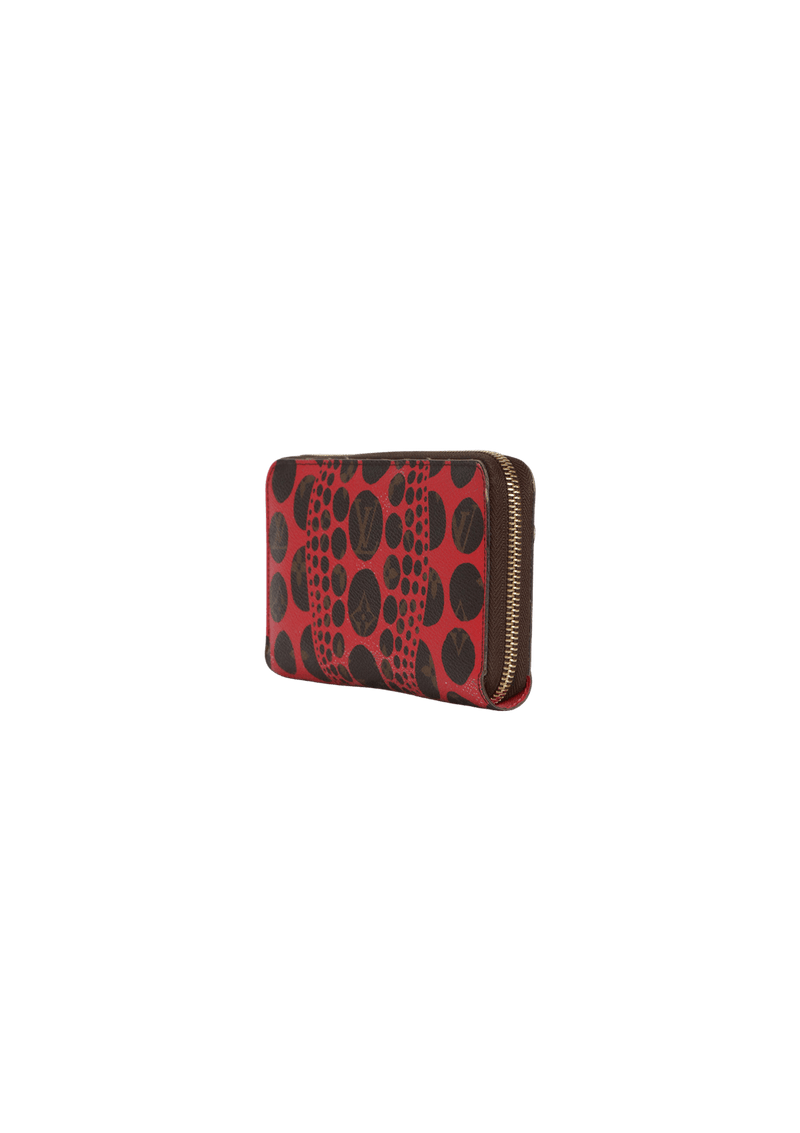 x YAYOI KUSAMA PUMPKIN DOTS ZIPPY WALLET