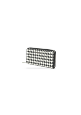 BLACK AND WHITE ZIP WALLET