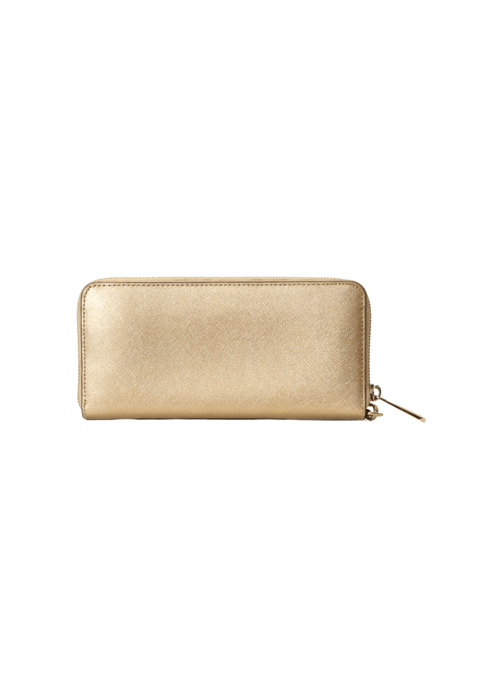 CARTEIRA MICHAEL KORS JET SET SAFFIANO WALLET DOURADO ORIGINAL