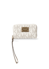 LOGO ZIP AROUND WRISTLET