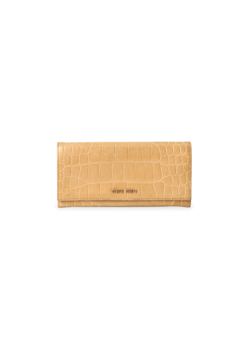 CROCO FLAP WALLET