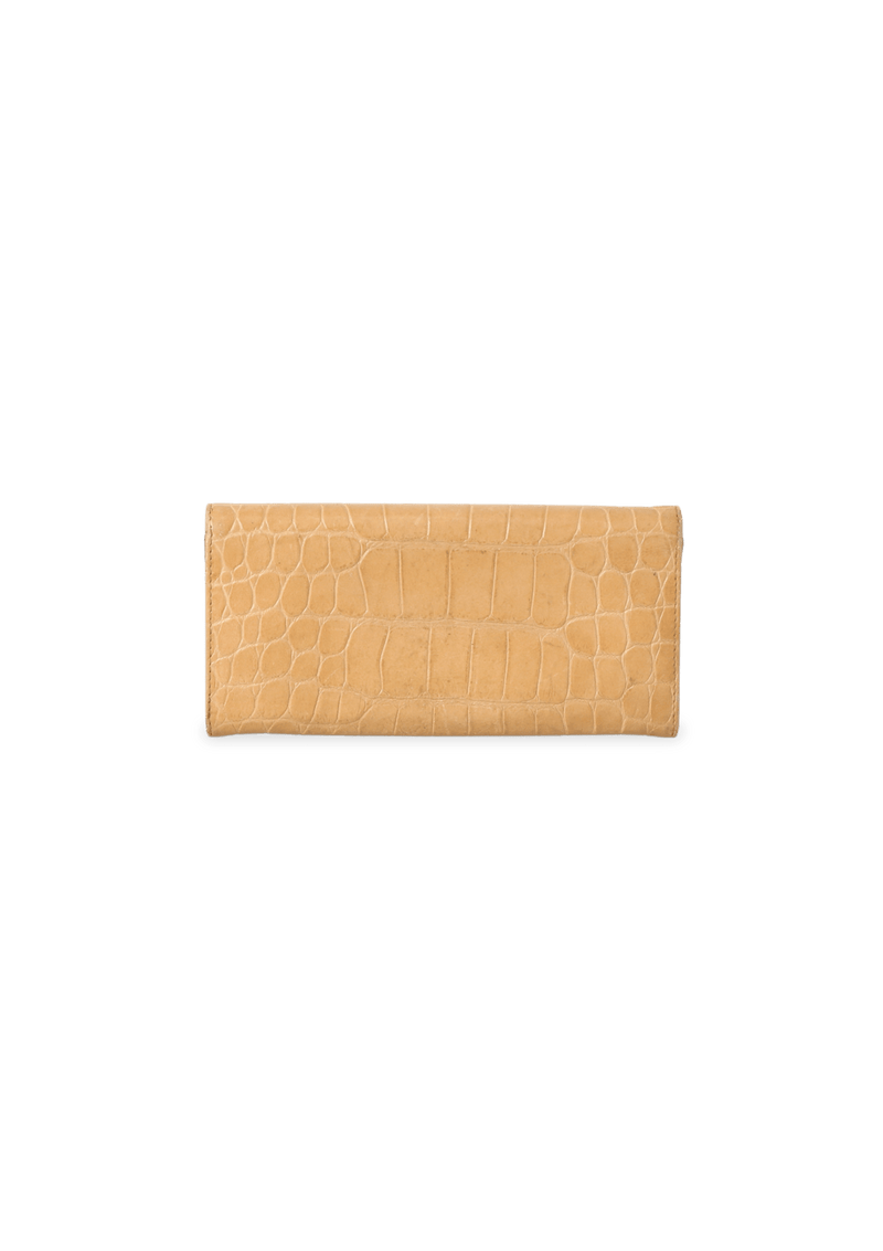 CROCO FLAP WALLET