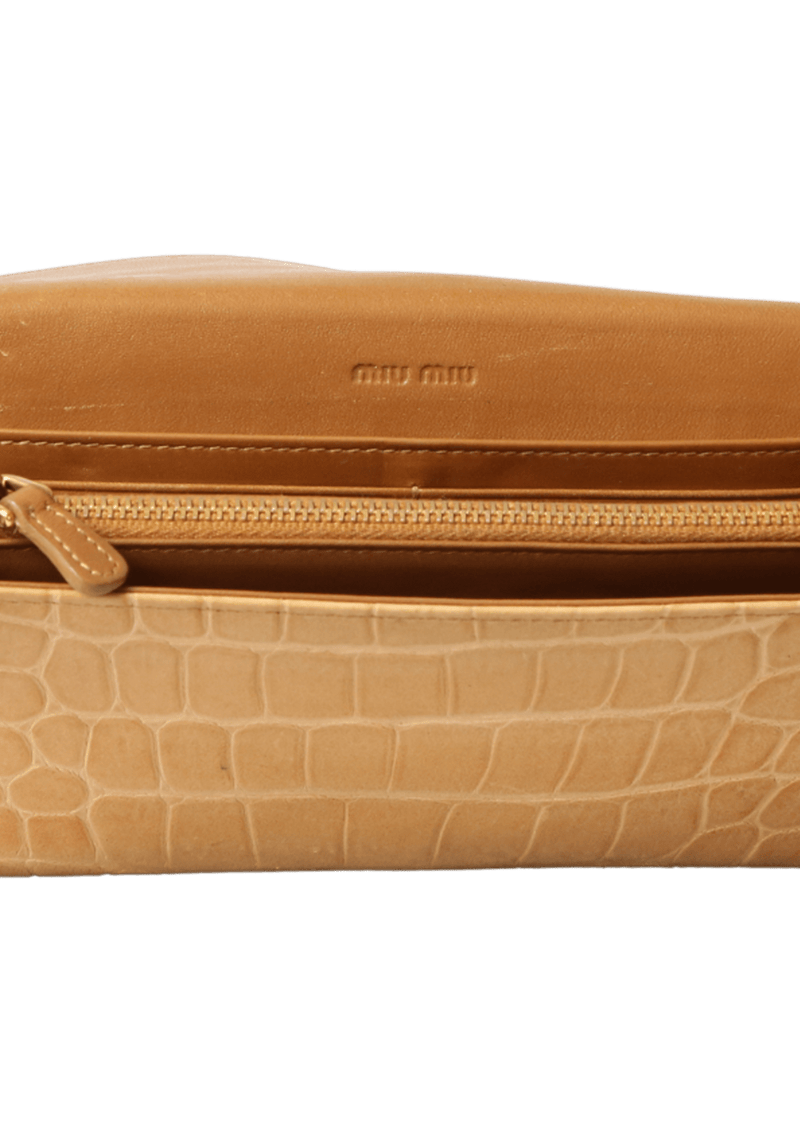 CROCO FLAP WALLET