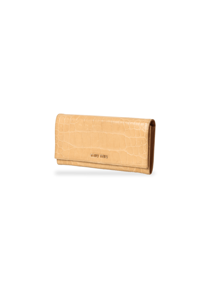 CROCO FLAP WALLET