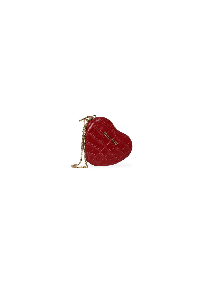 HEART NAPPA MINI POUCH