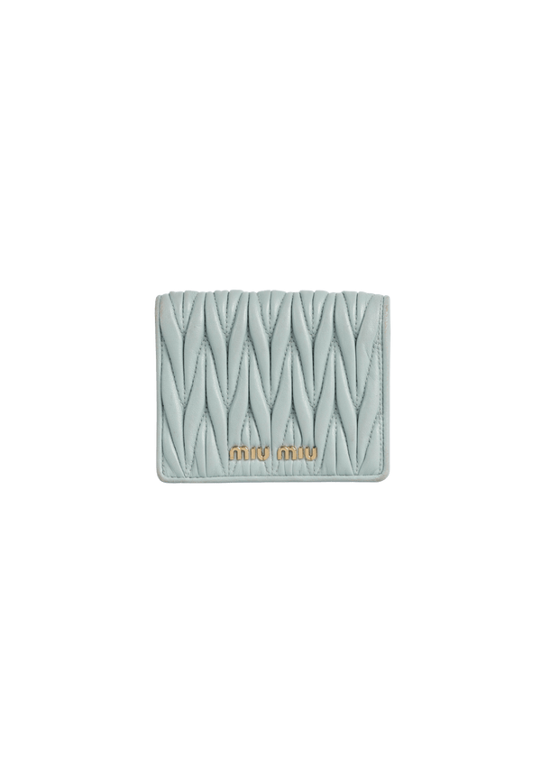 LEATHER MATELASSE WALLET