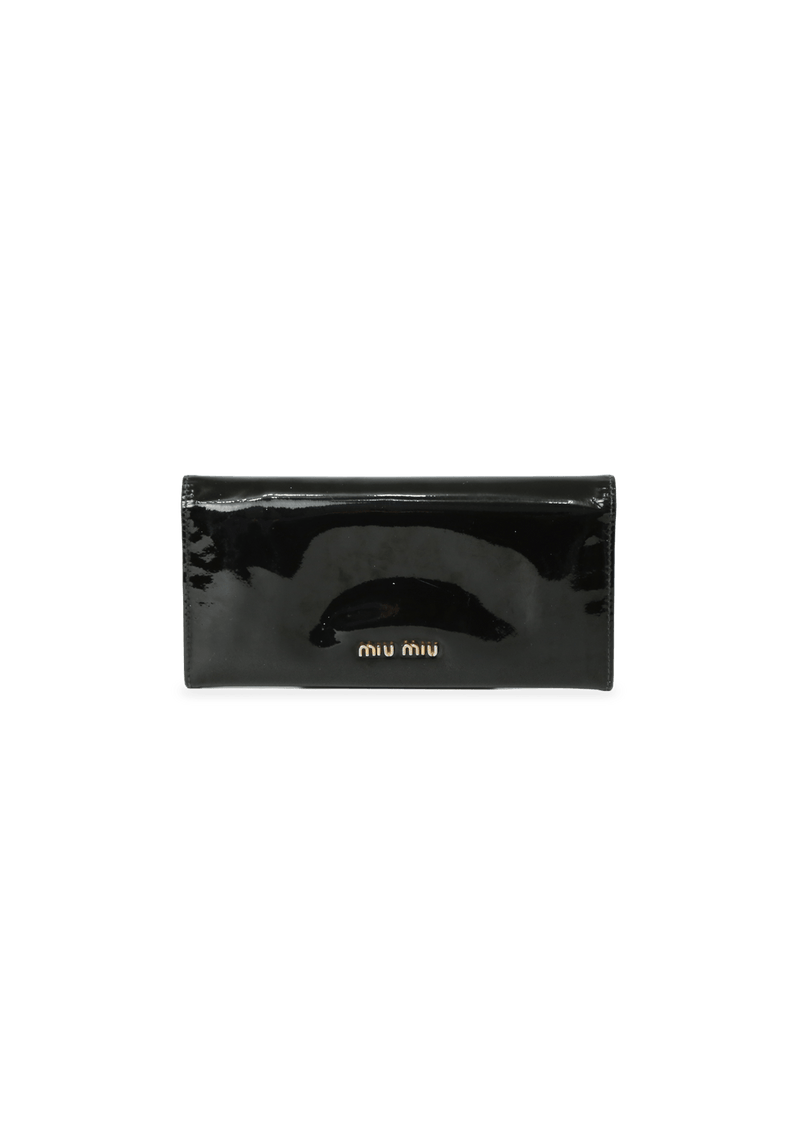 PATENT LEATHER LONG WALLET