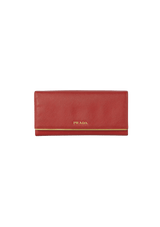 SAFFIANO LUX METAL CONTINENTAL WALLET