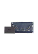 SAFFIANO STUDDED WALLET