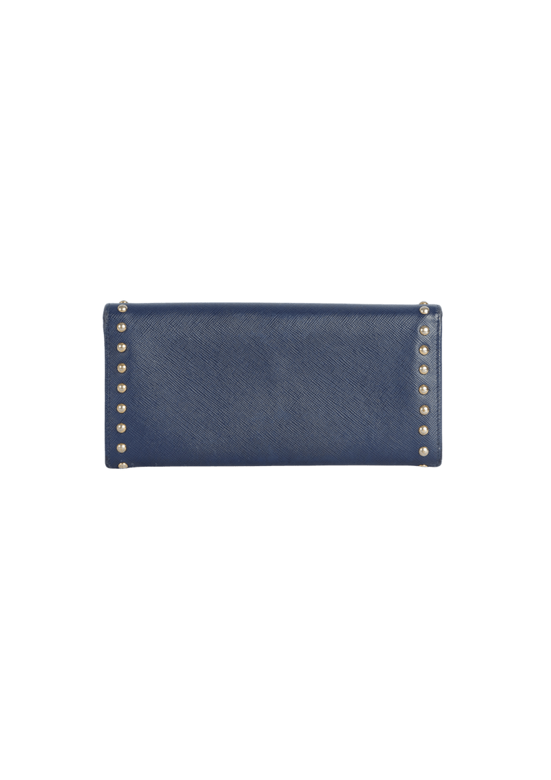 SAFFIANO STUDDED WALLET