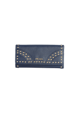 SAFFIANO STUDDED WALLET
