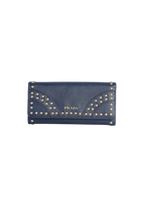 SAFFIANO STUDDED WALLET