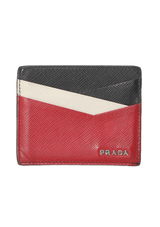 SAFFIANO TRICOLOR CARD HOLDER