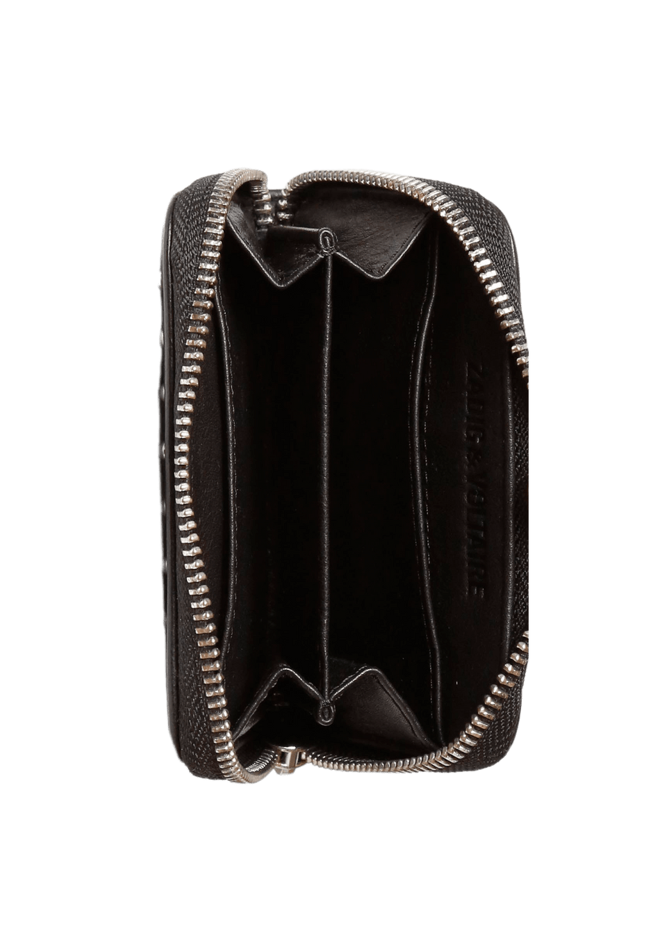 【在庫僅少】 MINI STUDDED VOLTAIRE & ZADIG CARTEIRA WALLET Gringa – PRETA 小物