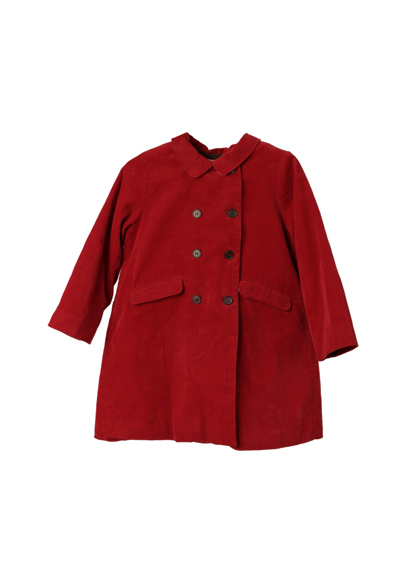 KIDS VELVET TRENCH COAT 3Y