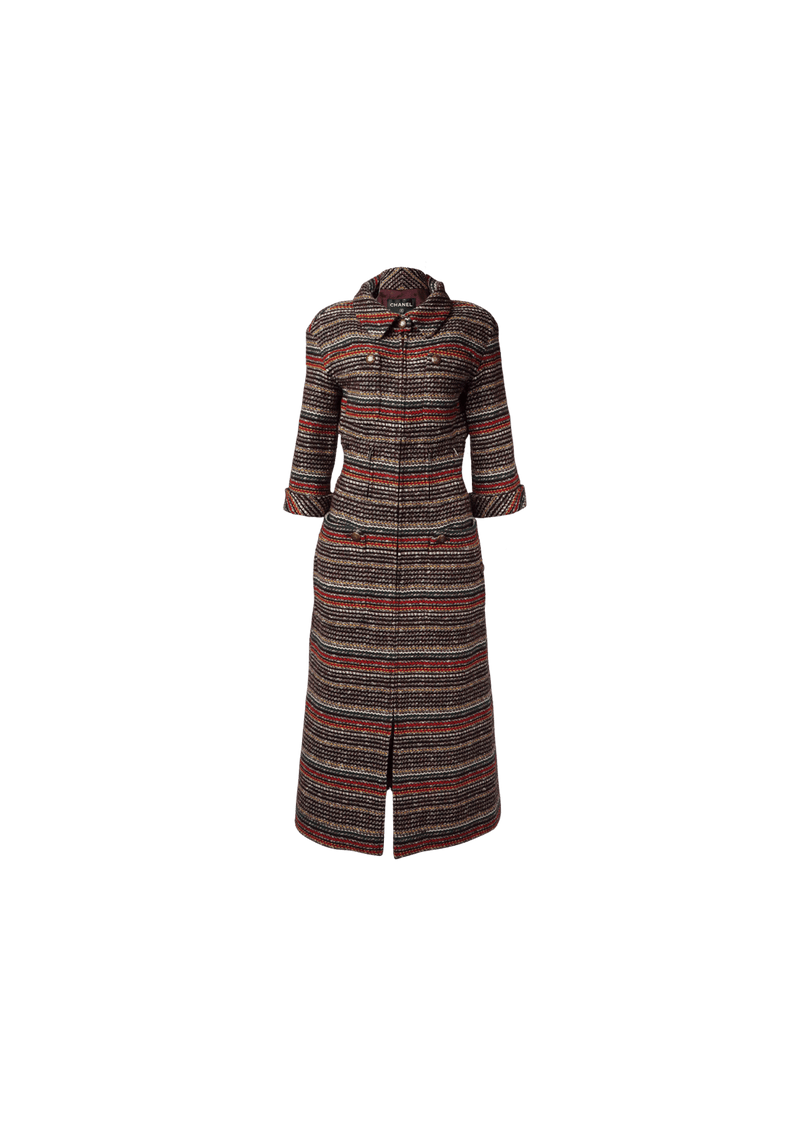 TWEED POLO COAT 38