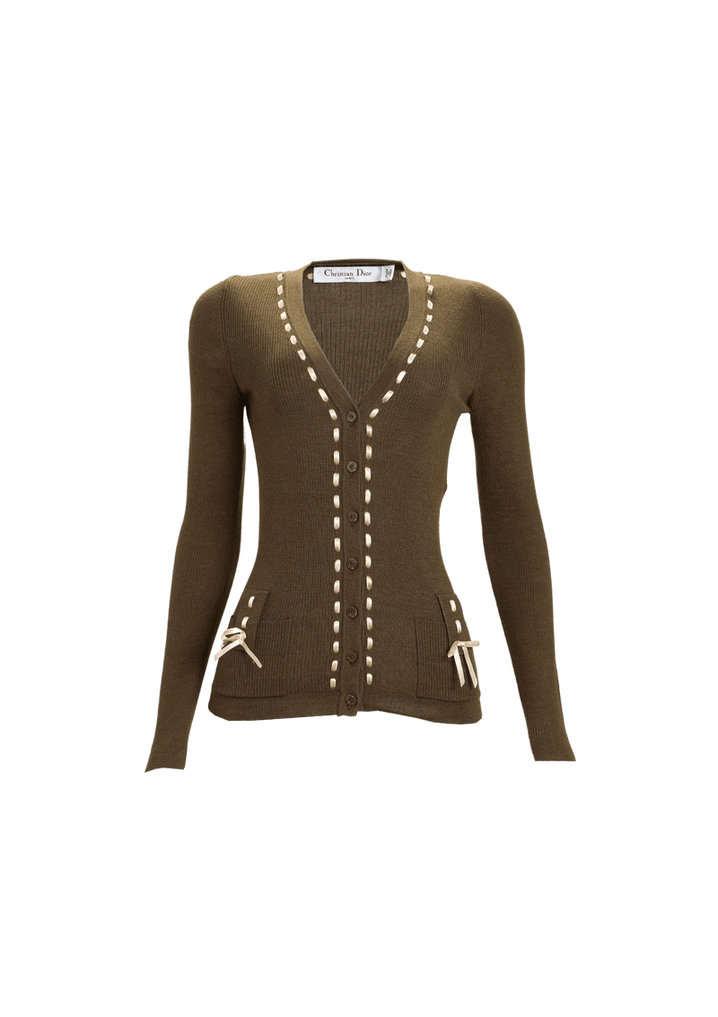 SATIN BACKSTITCH CARDIGAN 36