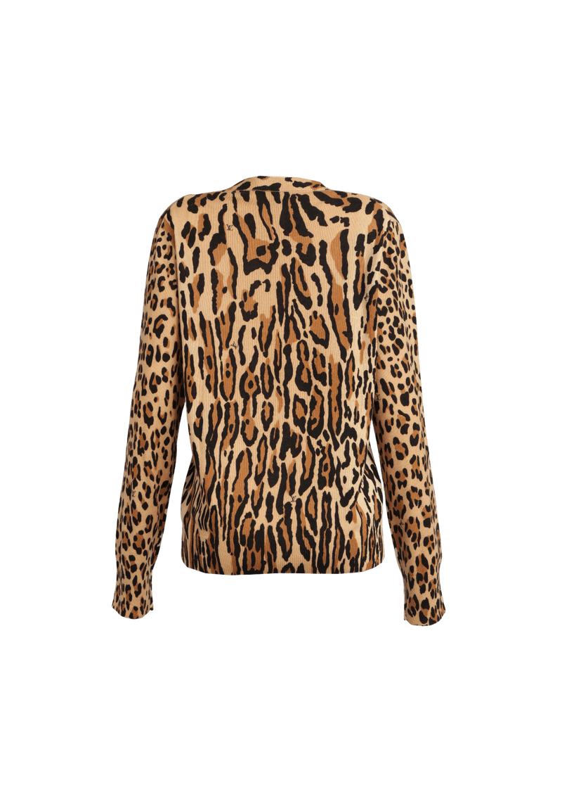 ANIMAL PRINT SWEATER M