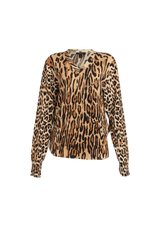 ANIMAL PRINT SWEATER M