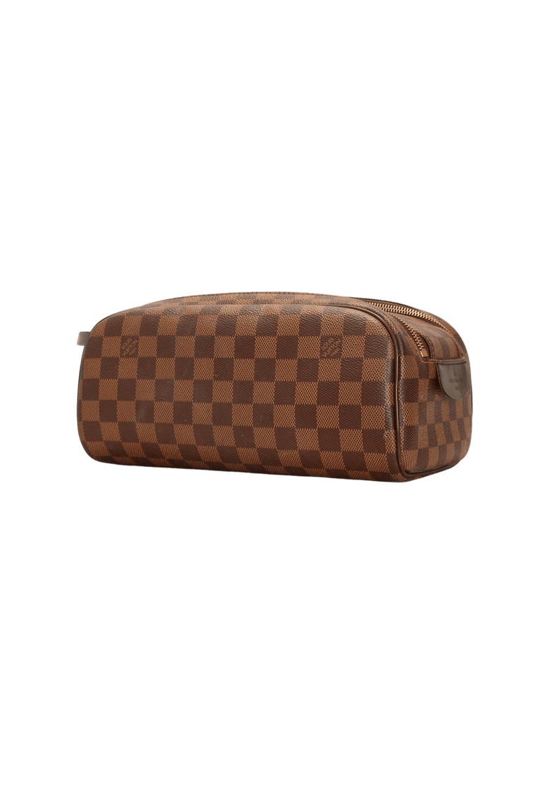 DAMIER ÉBÈNE DOPP KIT TOILET POUCH