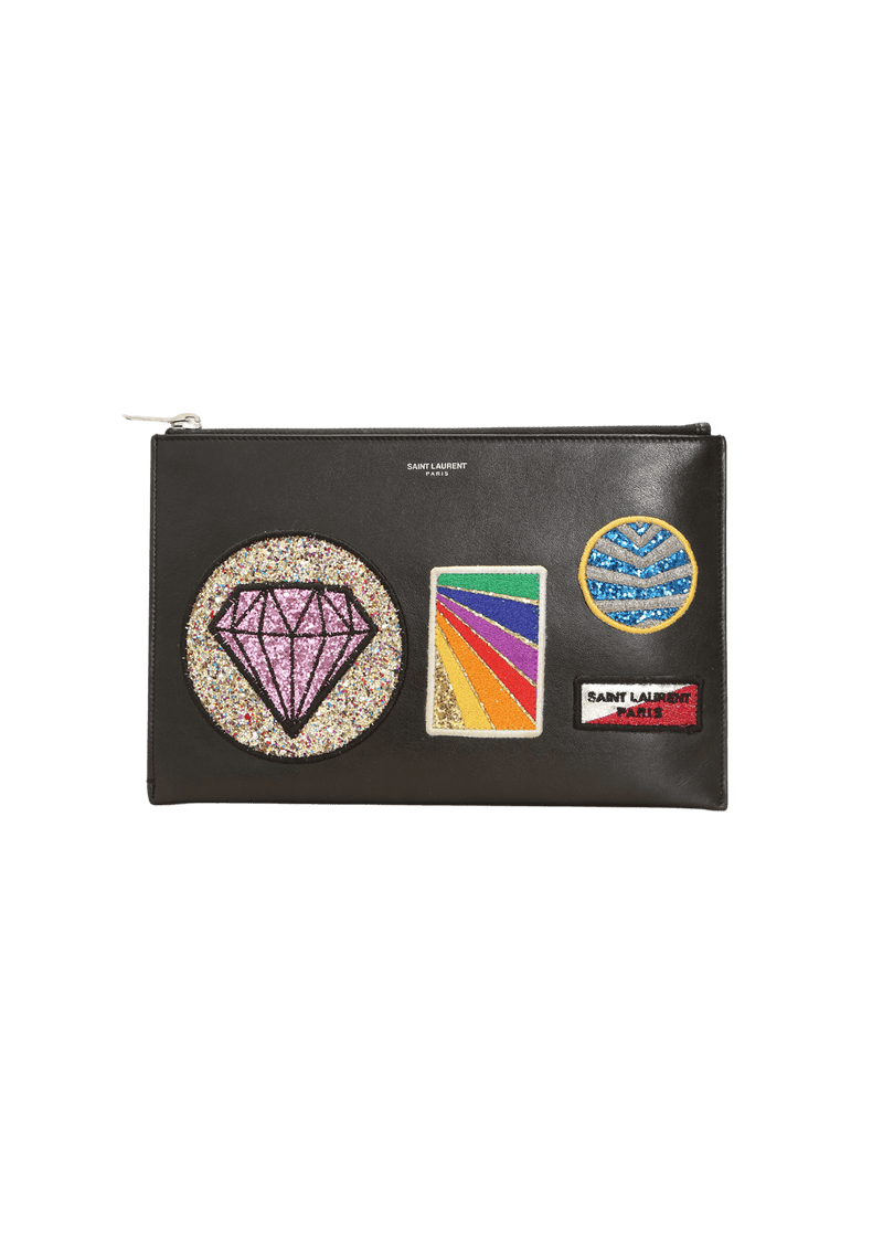 LEATHER MULTI PATCH CASE