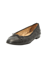 CC CAP-TOE LEATHER BALLET FLATS 38