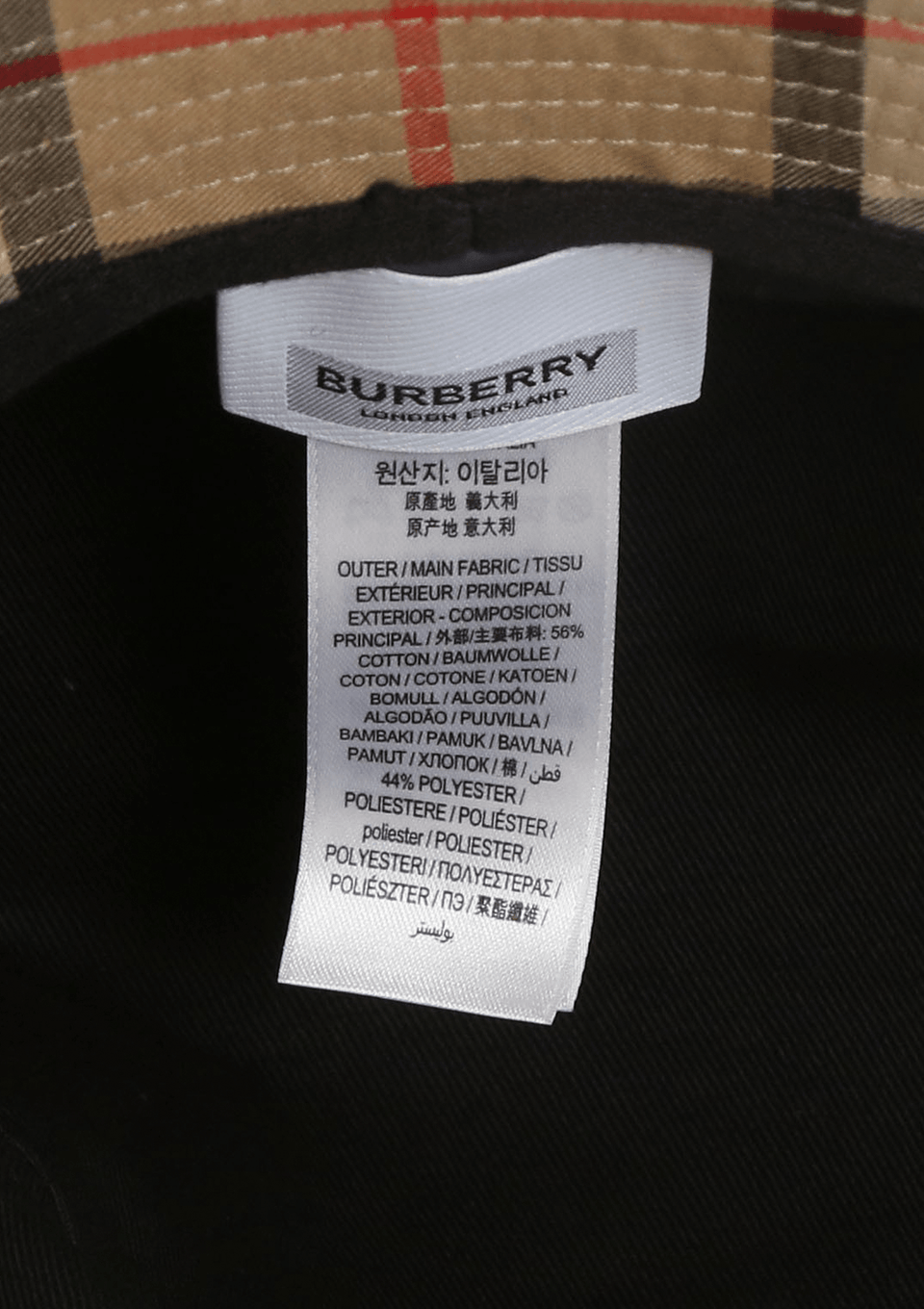 VINTAGE CHECK BUCKET HAT P