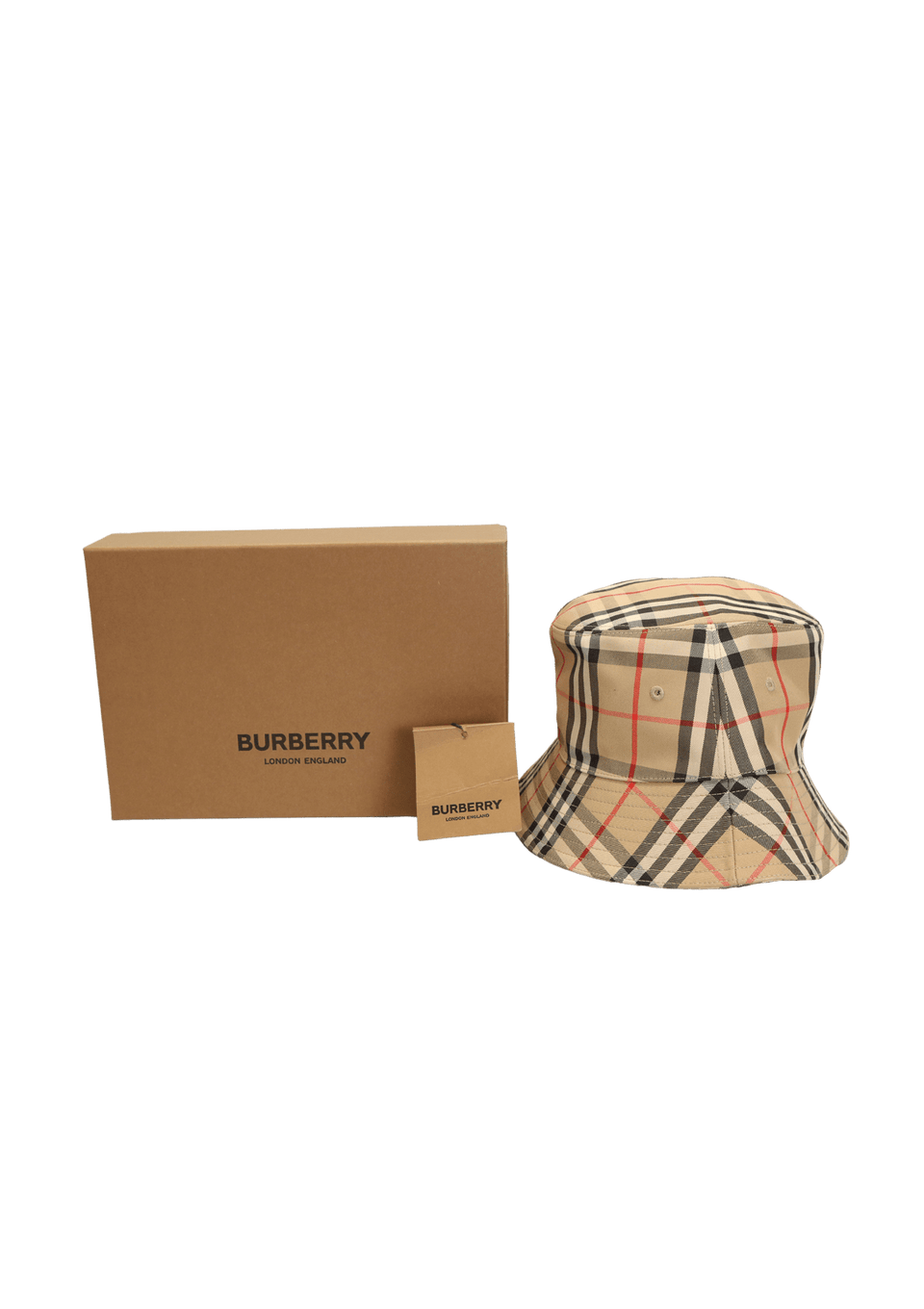 CHAPÉU BURBERRY VINTAGE CHECK BUCKET HAT P BEGE ORIGINAL – Gringa