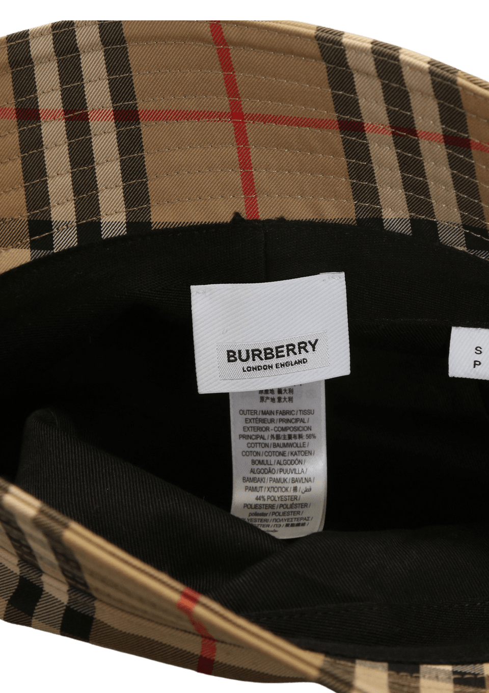 VINTAGE CHECK BUCKET HAT P