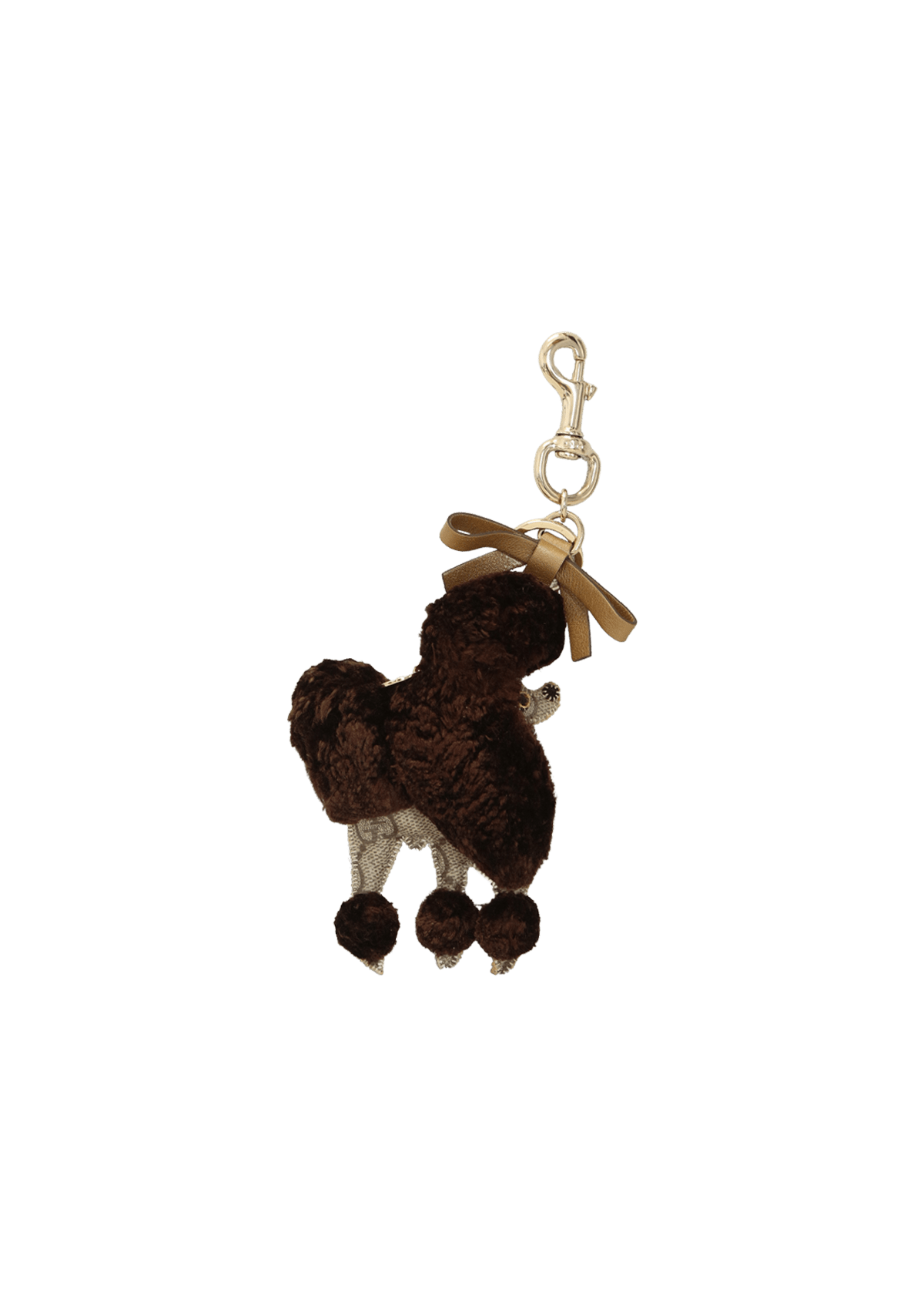 CHAVEIRO GUCCI GG SUPREME LULU DOG KEY CHARM MARROM ORIGINAL – Gringa