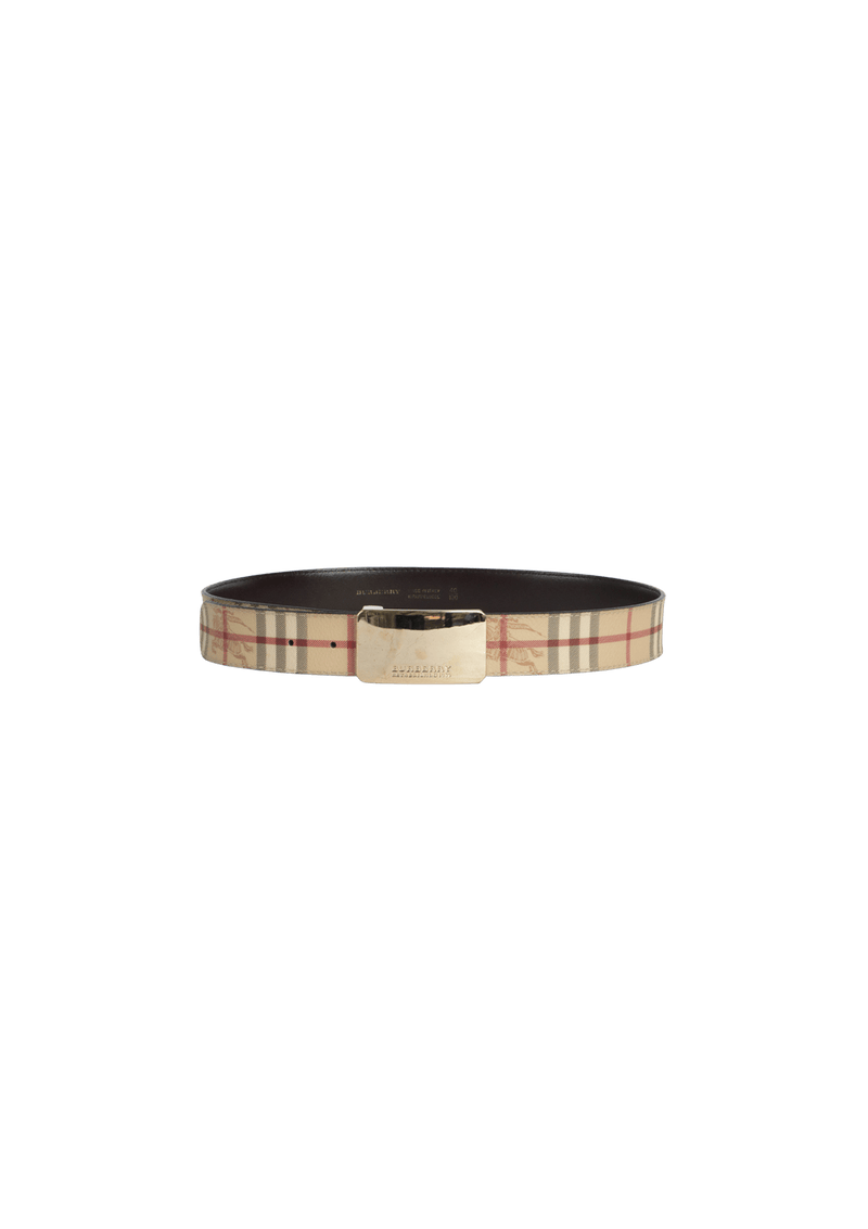 CINTO BURBERRY HAYMARKET CHECK BELT 100 BEGE ORIGINAL Gringa