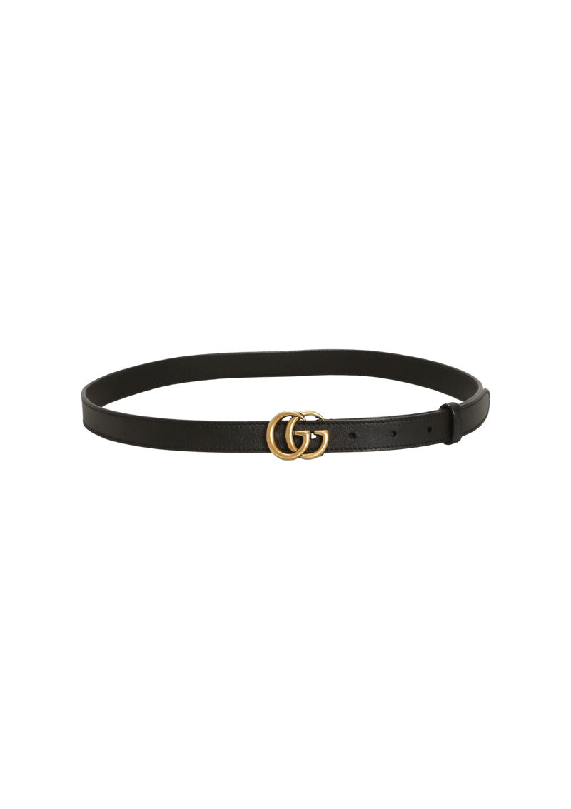 DOUBLE G LOGO BELT THIN 85