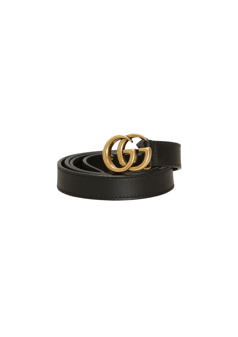 DOUBLE G LOGO BELT THIN 85