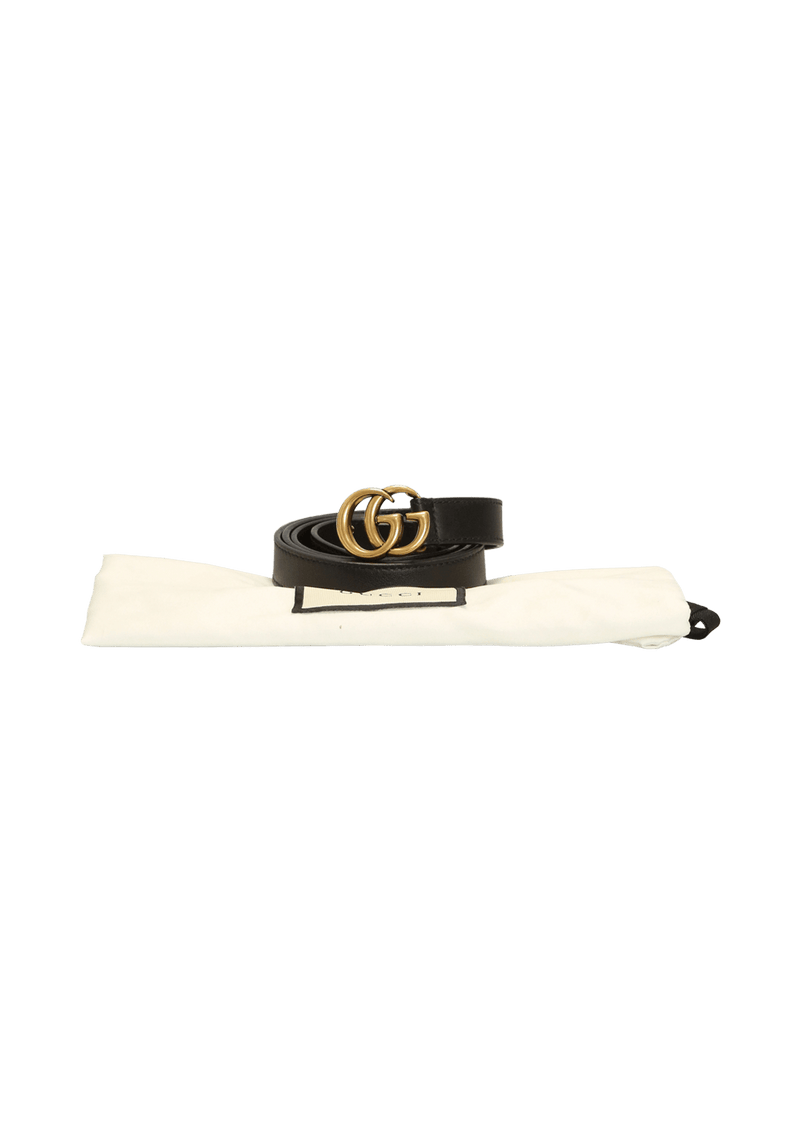 DOUBLE G LOGO BELT THIN 85