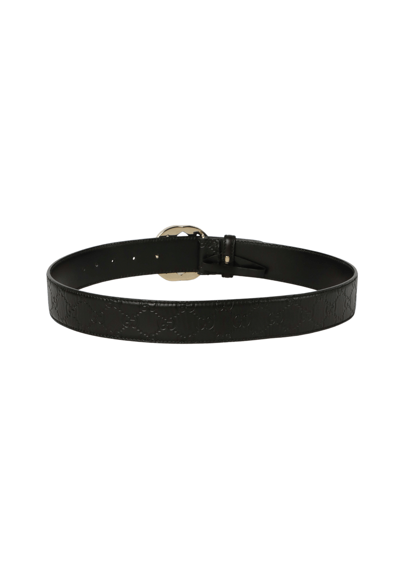 GUCCISSIMA INTERLOCKING G LOGO BELT 85